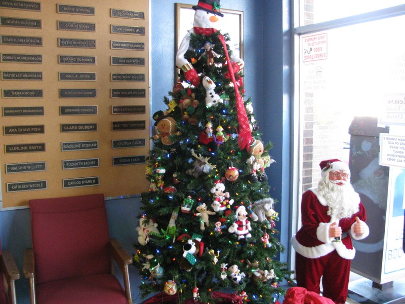 THE DECORATING OF THE LIBRARY