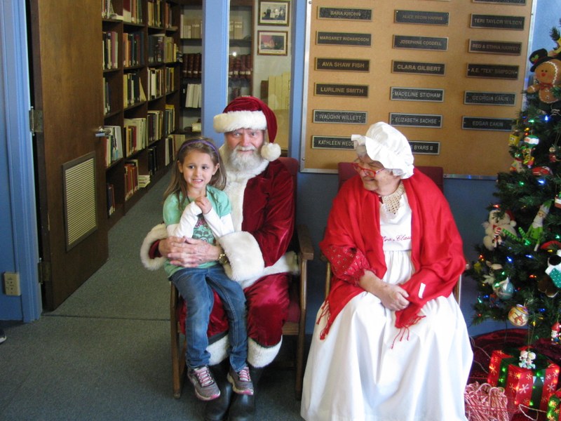 Gabby is letting Santa know what she wants