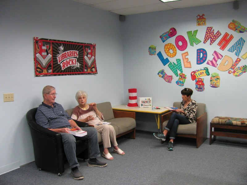 ELWANDA, DON AND MARY LAURA ENJOYING PUNCH AND COOKIES